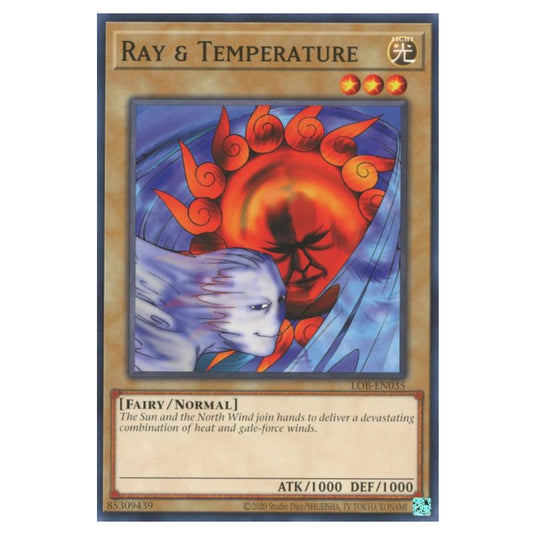 Yu-Gi-Oh! - Legend of Blue Eyes White Dragon (25th Anniversary Edition) - Ray & Temperature (Common) - LOB25-EN035