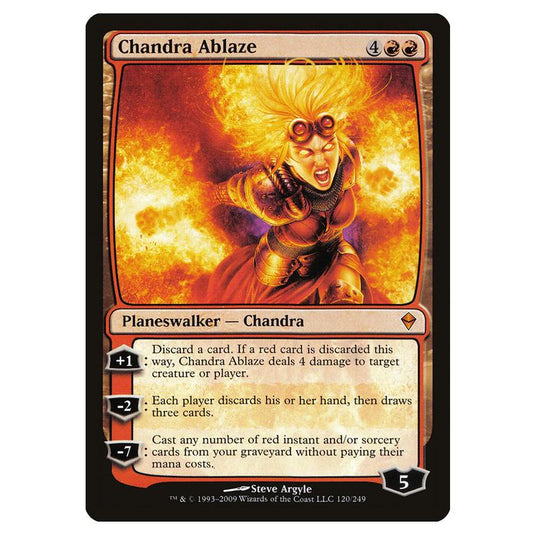 Magic The Gathering - Zendikar - Chandra Ablaze - 120/249 (Foil)