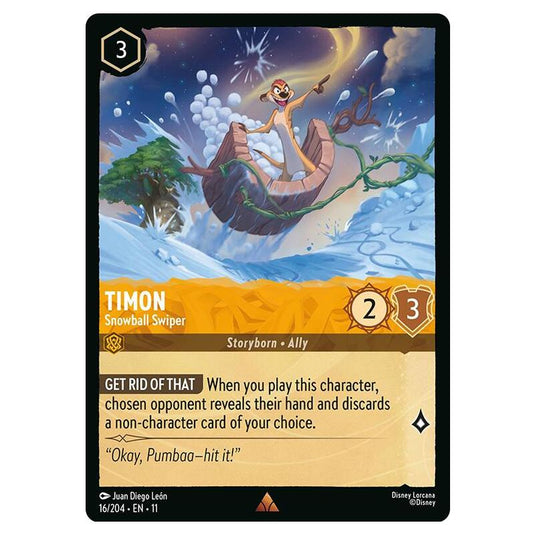 Lorcana - Winterspell - Timon - Snowball Swiper (Rare) - 016/204