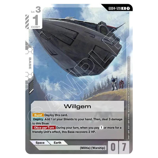 Gundam Card Game - GD-04: Phantom Aria - Willgem (R) - GD04-129