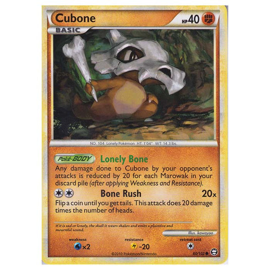 Pokemon - HGSS - Triumphant - Cubone 60/102