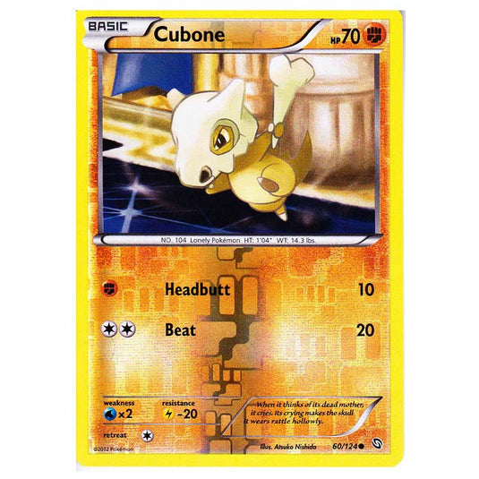 Pokemon - Black & White - Dragons Exalted - (Reverse Holo) Cubone - 60/124