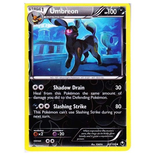 Pokemon - Black & White - Dark Explorers - (Reverse Holo) Umbreon - 60/108