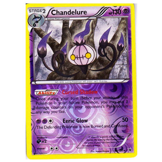 Pokemon - Black & White - Noble Victories - (Reverse Holo) - Chandelure 60/101