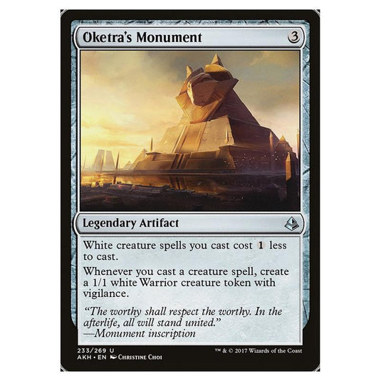 Magic the Gathering - Amonkhet - Oketra\\'s Monument - 233/269
