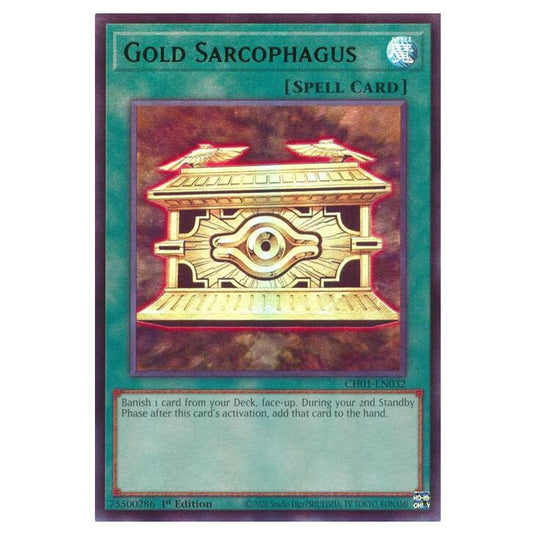 Yu-Gi-Oh! - The Chronicles Deck - The Fallen & The Virtuous - Gold Sarcophagus (Ultra Rare) - CH01-EN032