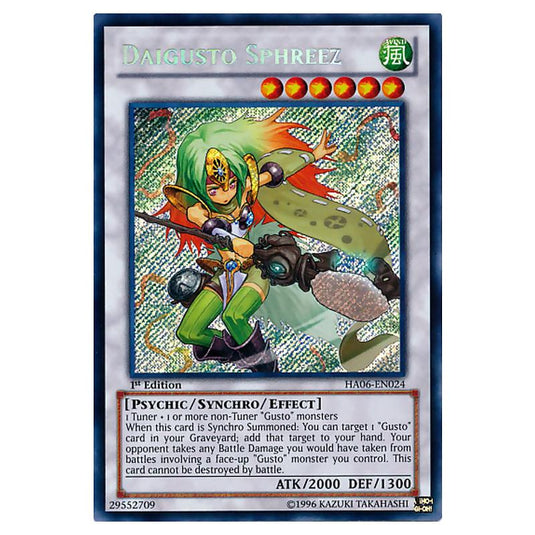 Yu-Gi-Oh! - Hidden Arsenal 6 - Omega Xyz - Daigusto Sphreez (Secret Rare) HA06-EN024