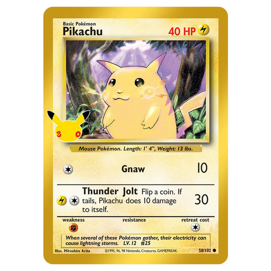 Pokemon - 30th Celebration - Pikachu - 58/102