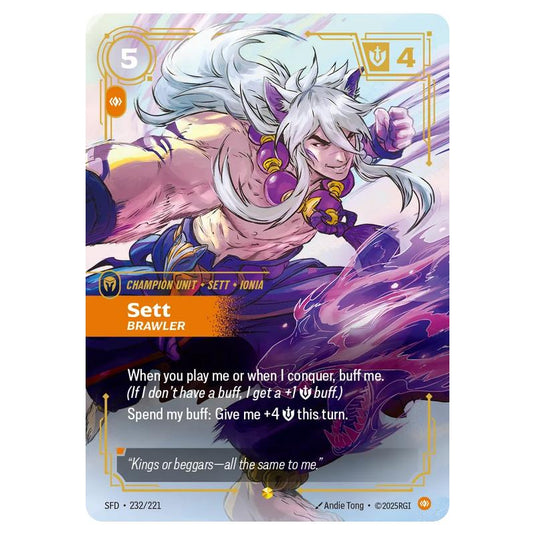 Riftbound: League of Legends TCG - Spiritforged - Sett - Brawler - 232/221