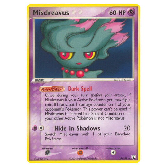 Pokemon - EX Team Rocket Returns - Misdreavus - 025/109