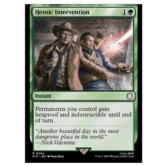 Magic The Gathering - Universes Beyond - Fallout - Heroic Intervention - 0202