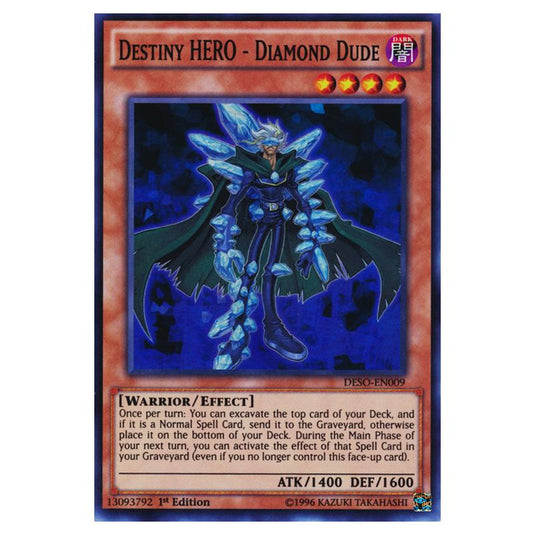 Yu-Gi-Oh! - Destiny Soldiers - Destiny HERO - Diamond Dude (Super Rare) DESO-EN009