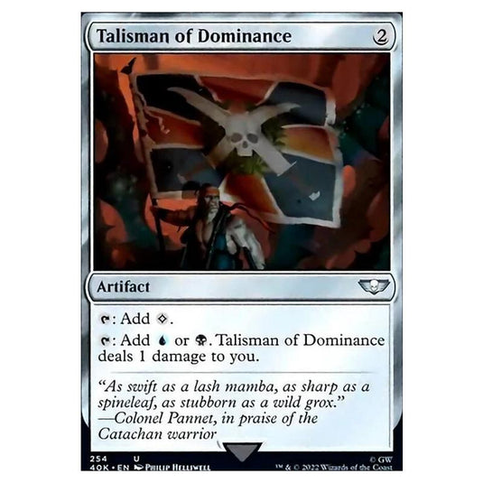 Magic The Gathering - Universes Beyond - Warhammer 40k - Talisman of Dominance - 254/168