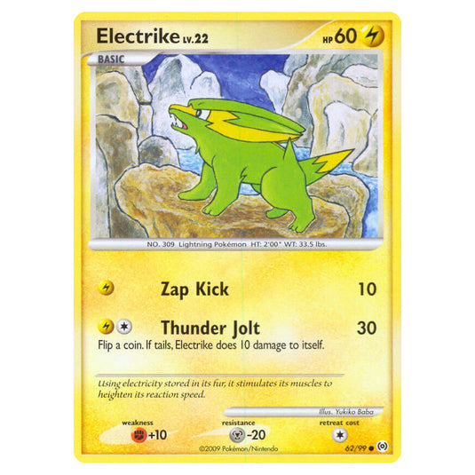 Pokemon - Platinum Arceus - Electrike Lv.22 - 62/99