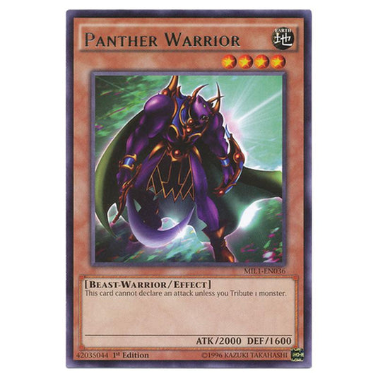 Yu-Gi-Oh! - Millennium Pack - Panther Warrior (Rare) MIL1-EN036