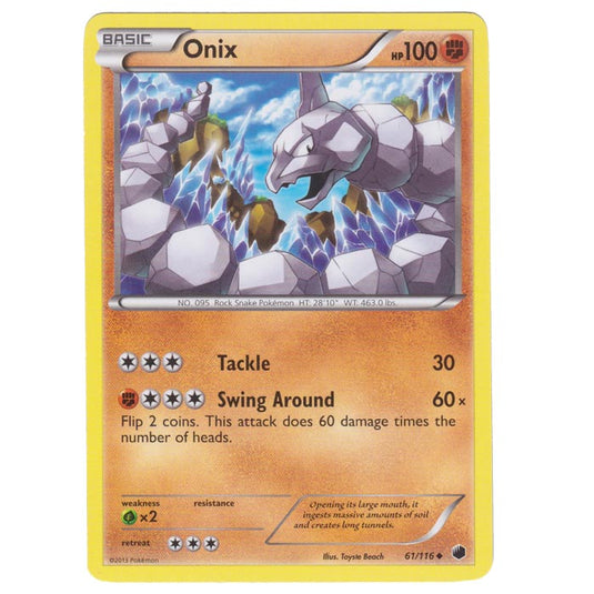 Pokemon - Black & White - Plasma Freeze - Onix - 61/116