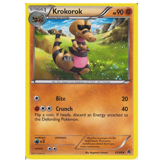 Pokemon - Black & White - Emerging Powers - Krokorok 61/98