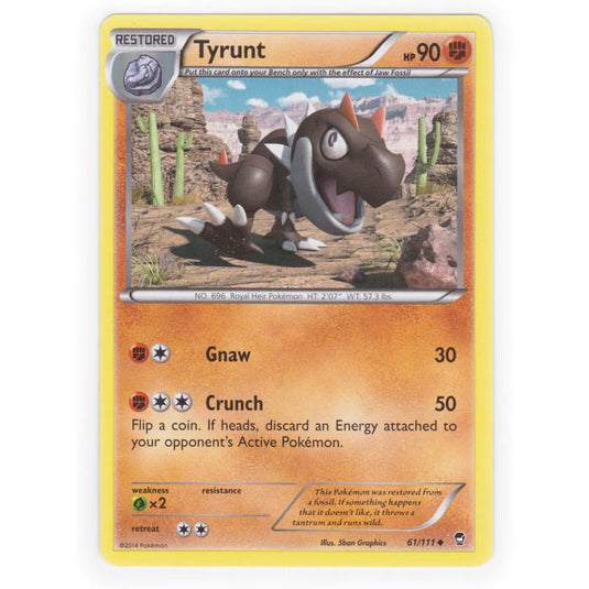 Pokemon - XY Furious Fists - Tyrunt - 61/111