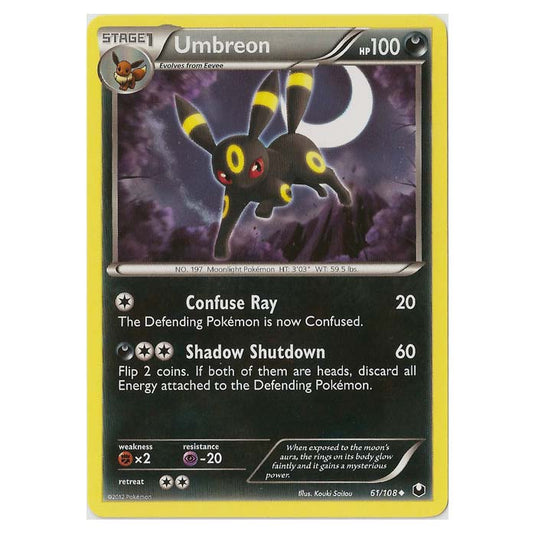 Pokemon - Black & White - Dark Explorers - Umbreon - 61/108