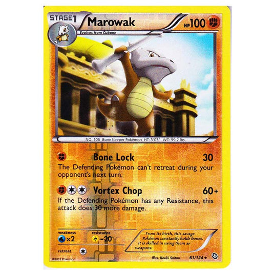 Pokemon - Black & White - Dragons Exalted - (Reverse Holo) Marowak - 61/124