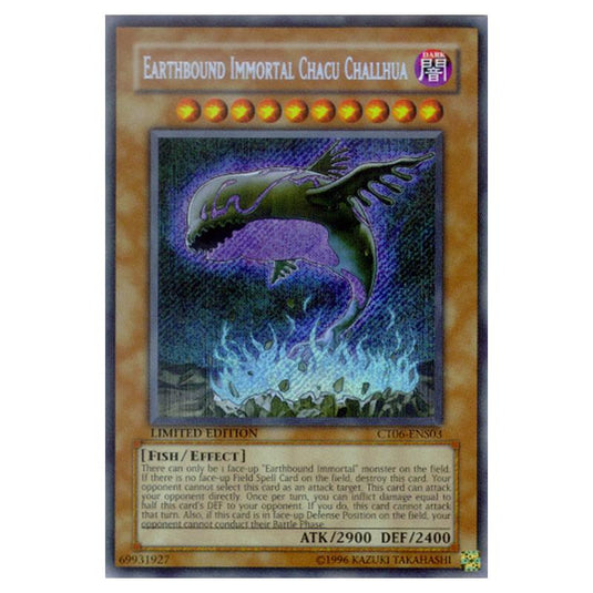 Yu-Gi-Oh! - Collectible Tins Exclusive 2009 - Earthbound Immortal Chacu Challhua (Secret Rare) CT06-ENS03