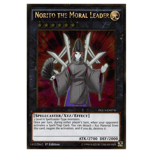 Yu-Gi-Oh! - Premium Gold - Infinite Gold - Norito the Moral Leader (Gold Rare) PGL3-EN074