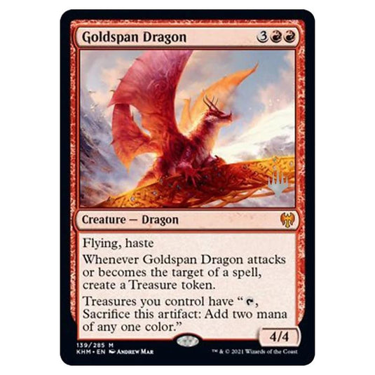 Magic The Gathering - Kaldheim Promos - Goldspan Dragon - 139/285