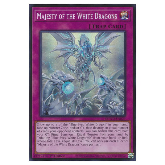Yu-Gi-Oh! - Structure Deck - Blue-Eyes White Destiny - Majesty of the White Dragons (Super Rare) SDWD-EN027