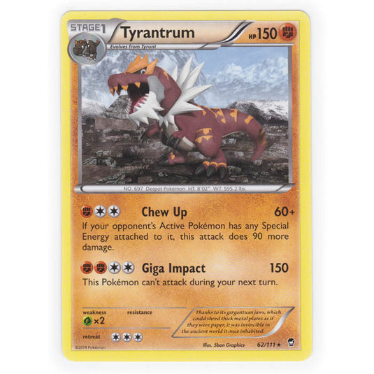 Pokemon - XY Furious Fists - Tyrantrum - 62/111