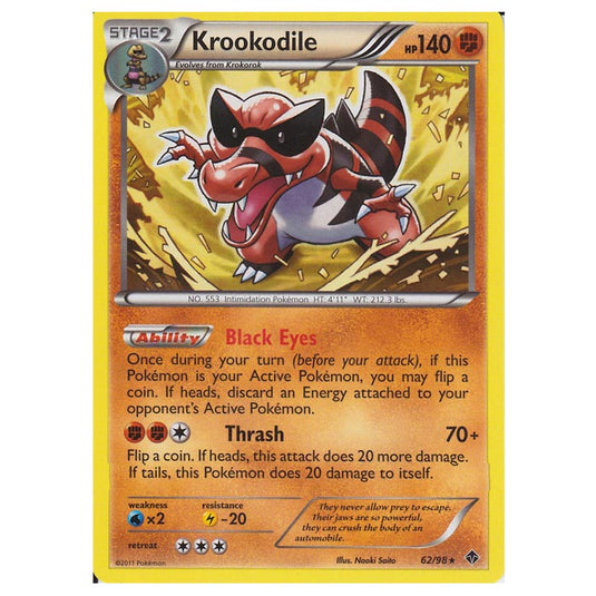 Pokemon - Black & White - Emerging Powers - Krookodile 62/98