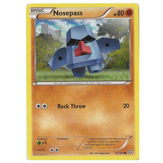 Pokemon - Black & White - Dragons Exalted - Nosepass - 62/124