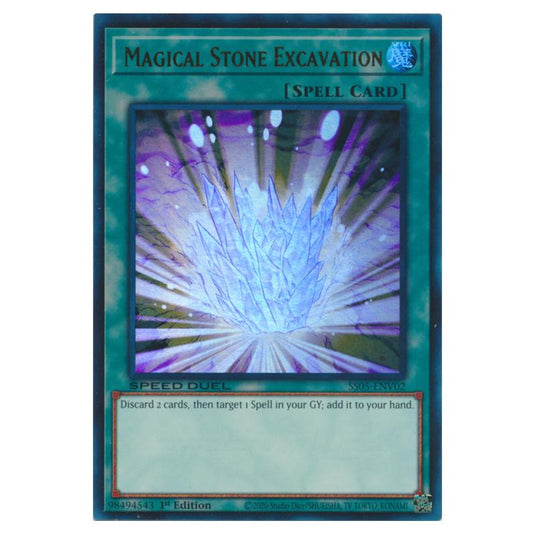 Yu-Gi-Oh! - Speed Duel Starter Decks - Twisted Nightmares - Magical Stone Excavation (Ultra Rare) SS05-ENV02