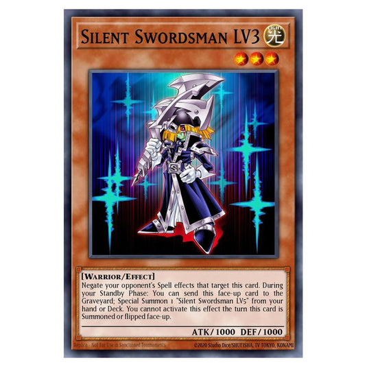 Yu-Gi-Oh! - Yugi's Legendary Decks - Silent Swordsman LV3 (Common) YGLD-ENC08