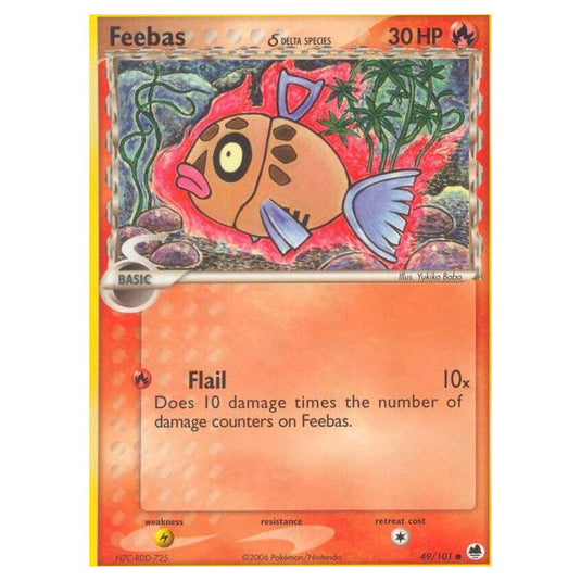 Pokemon - EX Dragon Frontiers - Feebas δ Delta Species - 049