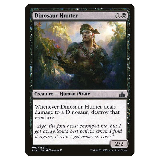 Magic The Gathering - Rivals Of Ixalan - Dinosaur Hunter - 67/196 (Foil)