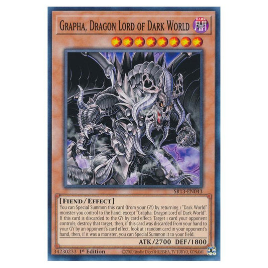 Yu-Gi-Oh! - Structure Deck - Dark World - Grapha, Dragon Lord of Dark World (Common) SR13-EN043