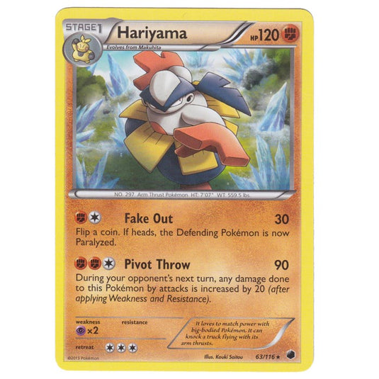 Pokemon - Black & White - Plasma Freeze - Hariyama - 63/116