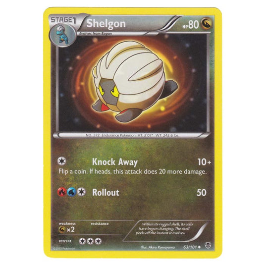 Pokemon - Black & White - Plasma Blast - Shelgon - 63/101