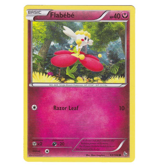 Pokemon - XY - Flashfire - Flabebe - 63/106