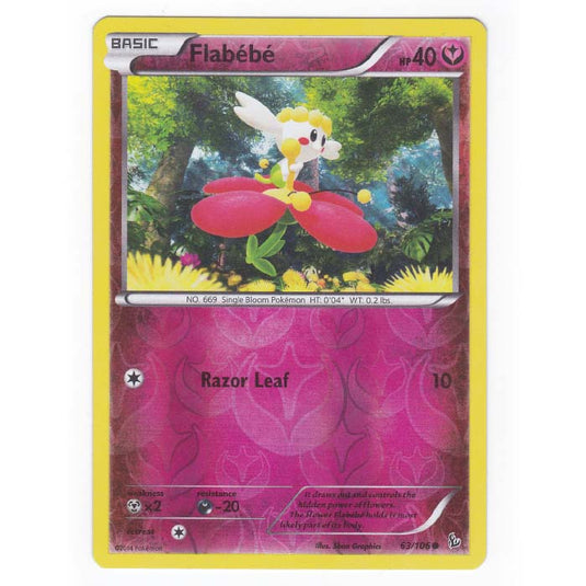 Pokemon - XY - Flashfire - (Reverse Holo) Flabebe - 63/106