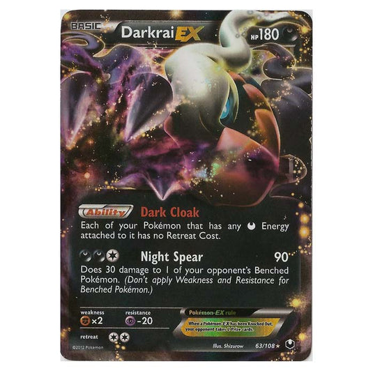 Pokemon - Black & White - Dark Explorers - Darkrai-EX - 63/108