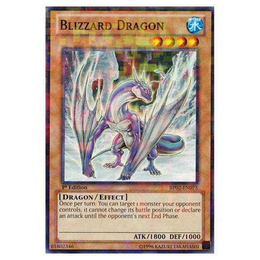 Yu-Gi-Oh! - Battle Pack 2 - War of the Giants - Blizzard Dragon (Mosaic Rare) BP02-EN075