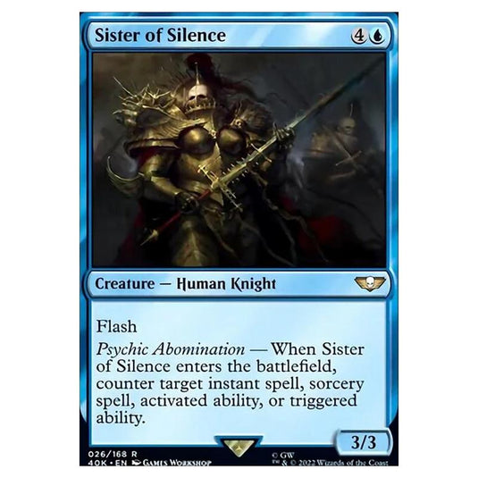 Magic The Gathering - Universes Beyond - Warhammer 40k - Sister of Silence - 026/168