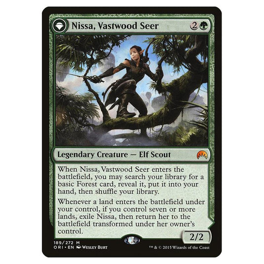 Magic The Gathering - Magic Origins - Nissa, Vastwood Seer // Nissa, Sage Animist - 189/272 (Foil)