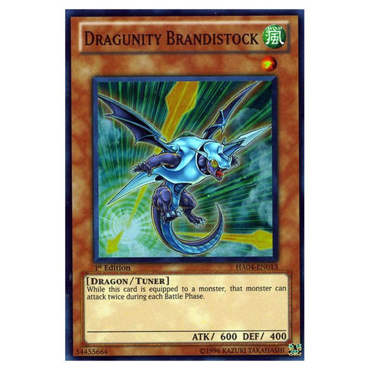 Yu-Gi-Oh! - Hidden Arsenal 4 - Trishula's Triumph - Dragunity Brandistock (Super Rare) HA04-EN013