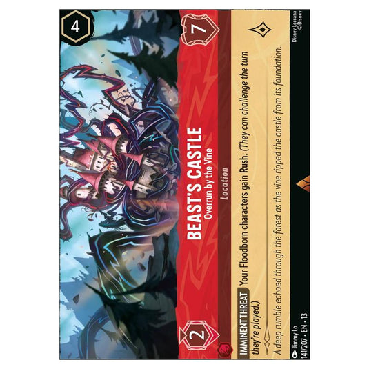 Lorcana - Attack of the Vine! - Beast's Castle - Overrun by the Vine (Rare) - 141/207