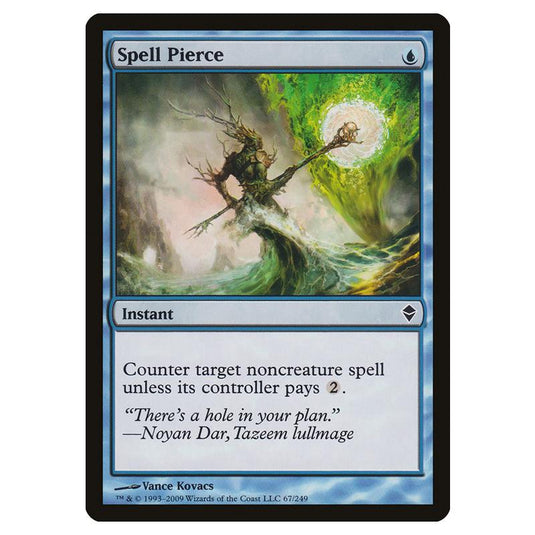 Magic The Gathering - Zendikar - Spell Pierce - 67/249
