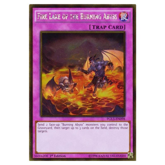 Yu-Gi-Oh! - Premium Gold - Infinite Gold - Fire Lake of the Burning Abyss (Gold Rare) PGL3-EN098