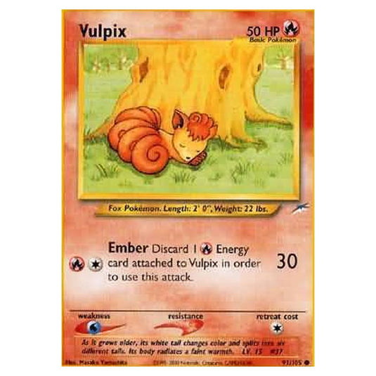 Pokemon - Neo Destiny - Vulpix - 091/105