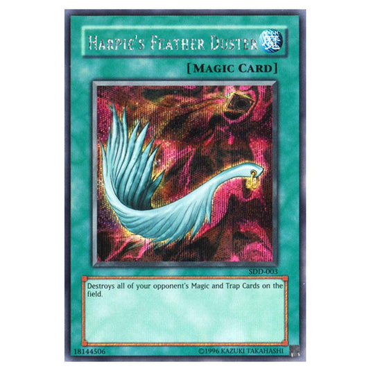 Yu-Gi-Oh! - Yu-Gi-Oh! Worldwide Edition - Stairway to the Destined Duel promotional cards - Harpie\'s Feather Duster (Prismatic Secret Rare) SDD-003